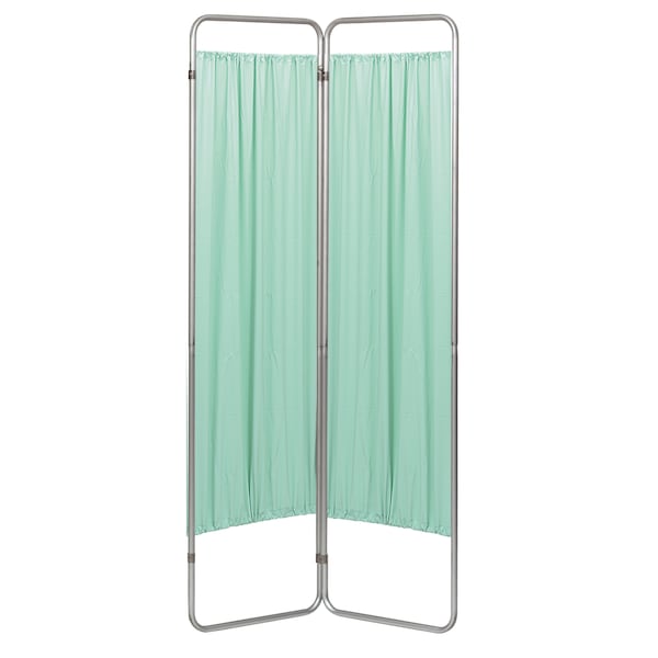 2 Section Economy Privacy Screen with Vinyl Panels, Green